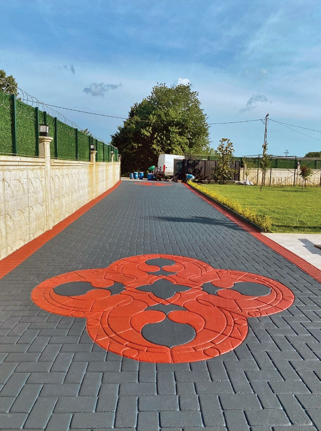 Desenli Asfalt Boyama Sistemi